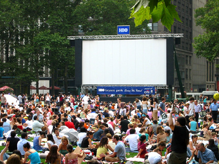 bryantparkfilmfestival Que faire à New York durant les vacances d’été, en juillet et en aout 2012 ?